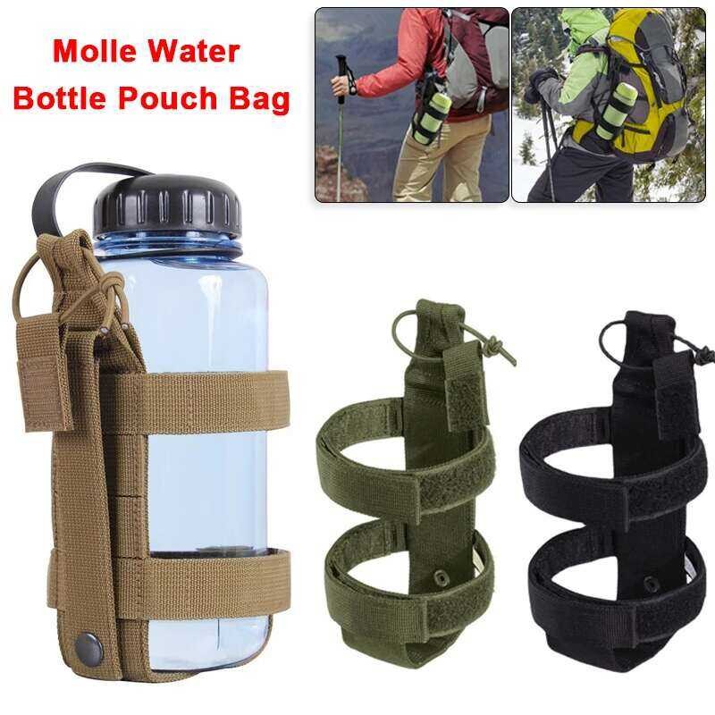 Molle กระเป๋า พกพาสำหรับทหาร ท่องเที่ยวกลางแจ้ง เดินป่า ที่ใส่ขวดน้ำ กระเป๋าใส่กาต้มน้ำ