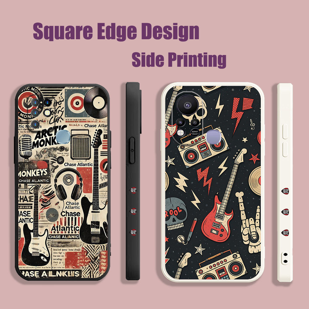 ปลอกสําหรับ Huawei Y6P Y7 Y7A Y6 Pro Nova 3i 7i 8ielectric กีตาร์คนรัก Rock Dark Aesthetics CYX72 เค