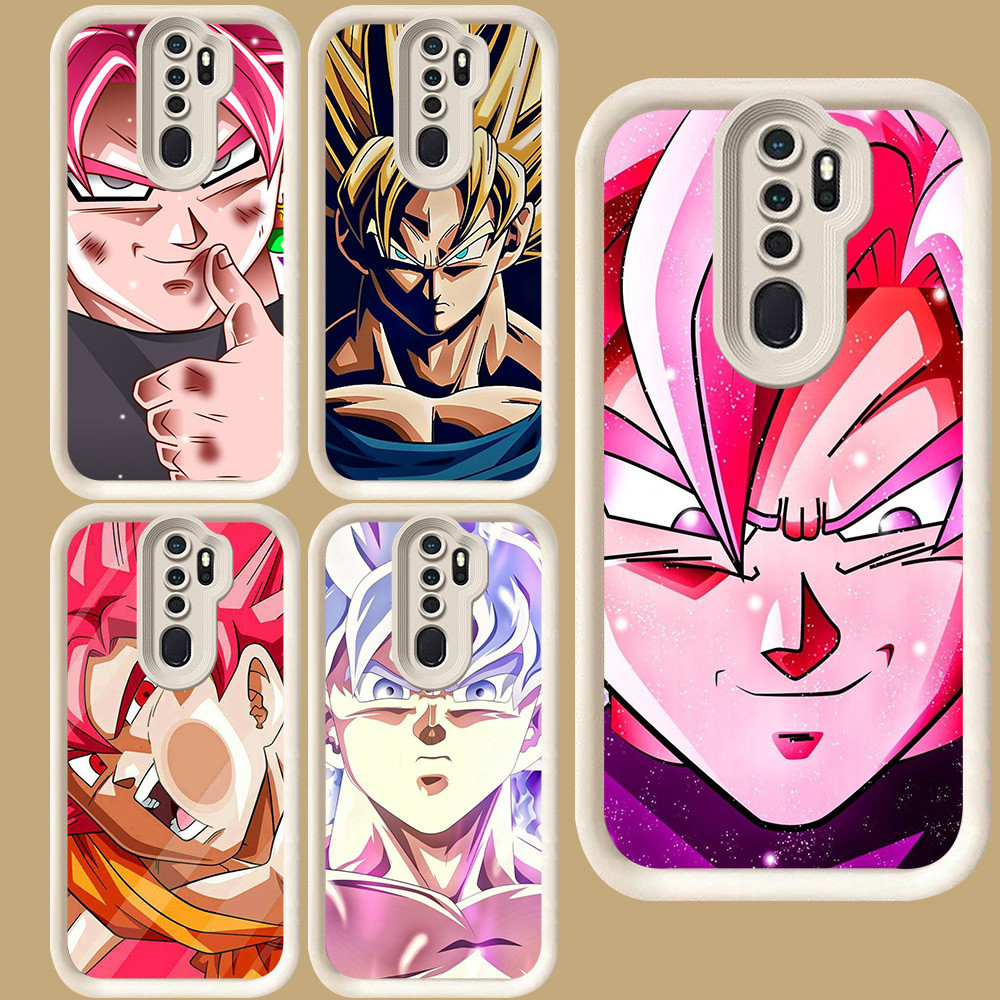 R60 ปลอก Super Saiyan สําหรับ OPPO F11 A83 A37 2F A39 Reno 2Z A9 A5 2020 Pro สีขาว