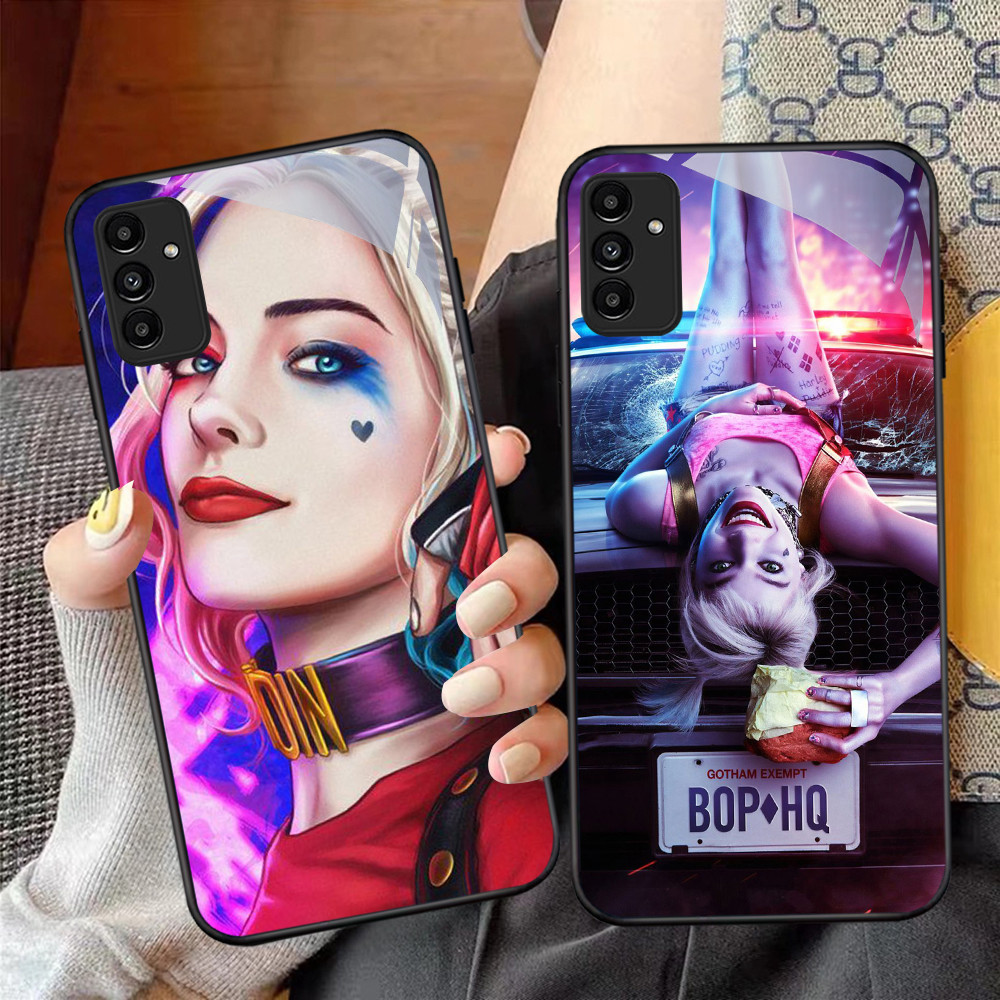 SAMSUNG NC-76 S-เซ็กซี่Harley Quinn Kacaแก้วสําหรับSamsung A05S A35 A55 A24 A14 A15 A04S A34 A25 M15