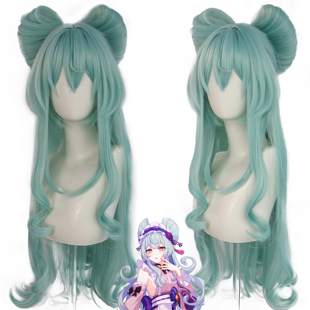 วิกผมCosplay Mizuki Yumemizuki จากเกมGenshin Impact มีความยืดหยุ่น สำหรับคอสเพลย์