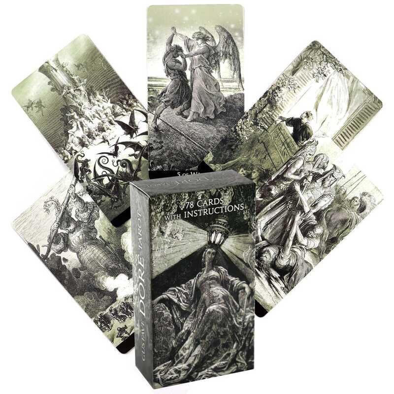 Gustave Doré Tarot Gustave Doré Tarot ภาษาอังกฤษพร้อมการ์ดเกมกระดานคําอธิบายกระดาษ
