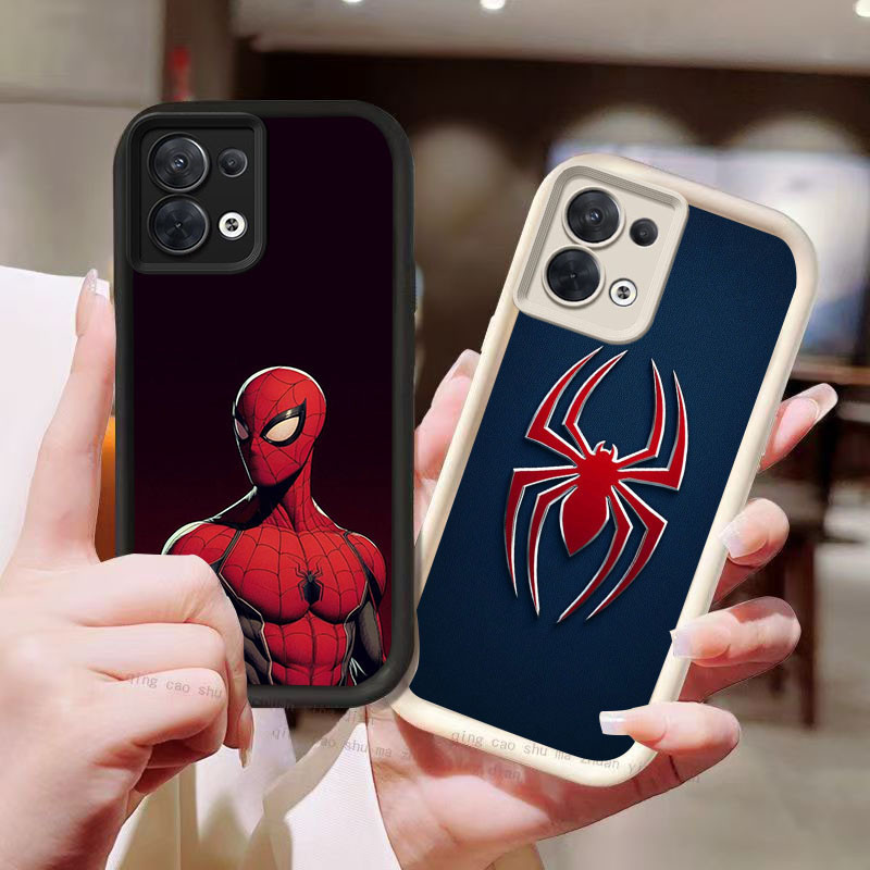 YZ-107 โลโก้ Spider-Man สวยมากสําหรับ OPPO Reno 8 F21 7 7Z 8Z F21S Pro Lite 5G