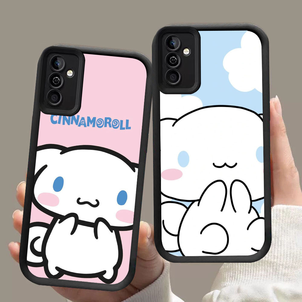 MK-47 Cinnamoroll ปลอกซิลิโคนอ่อนนุ่มสําหรับ Samsung A55 A54 M15 S25 S24 S21 FE Ultra