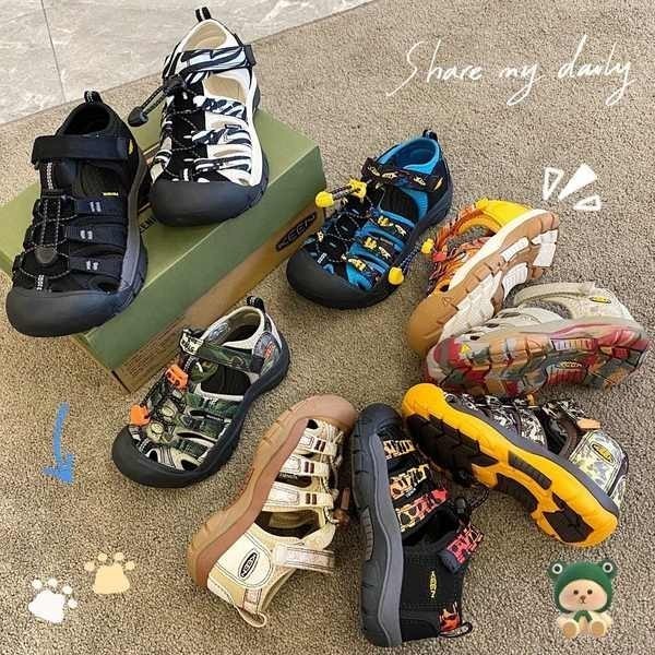 รองเท้า keen รองเท้าkeen จุดญี่ปุ่น Cohen KEEN รองเท้าเด็กต้นน้ำกันลื่น Velcro รองเท้าแตะแม่ลูกแห้ง