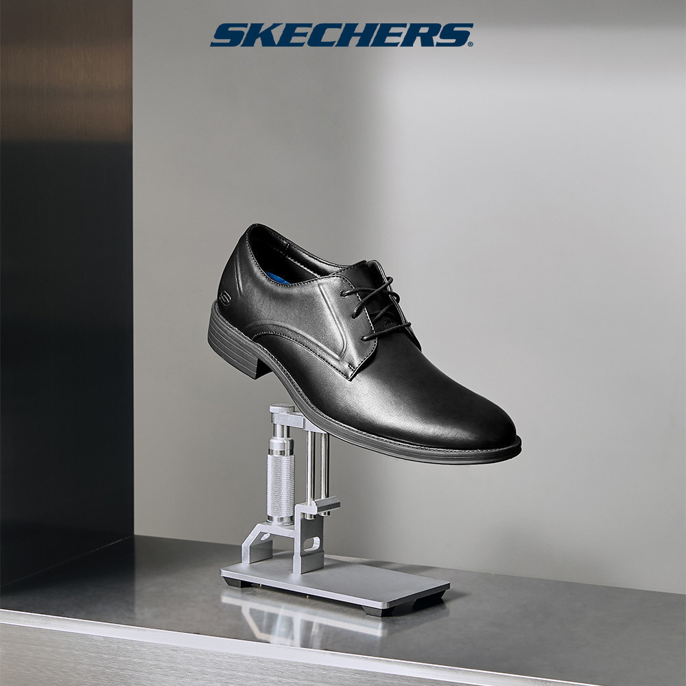 ฟิกเกอร์ Skechers สเก็ตเชอร์ส รองเท้า ผู้ชาย USA Larken Shoes - 65538-BLK