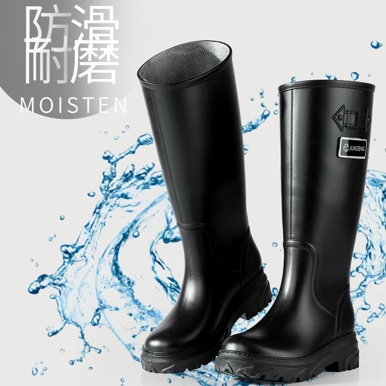 รองเท้าบูทกันฝนผู้หญิงทรงสูงกันลื่น