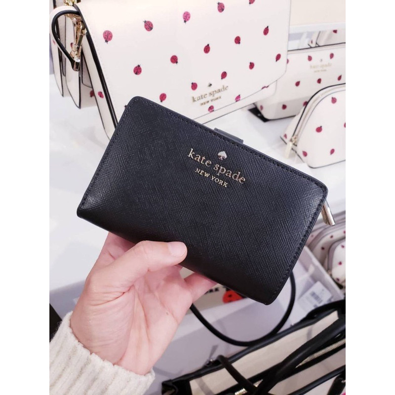 สด-ผ่อน กระเป๋าสตางค์ Kate Spade Medium Compact Bifold Wallet แท้