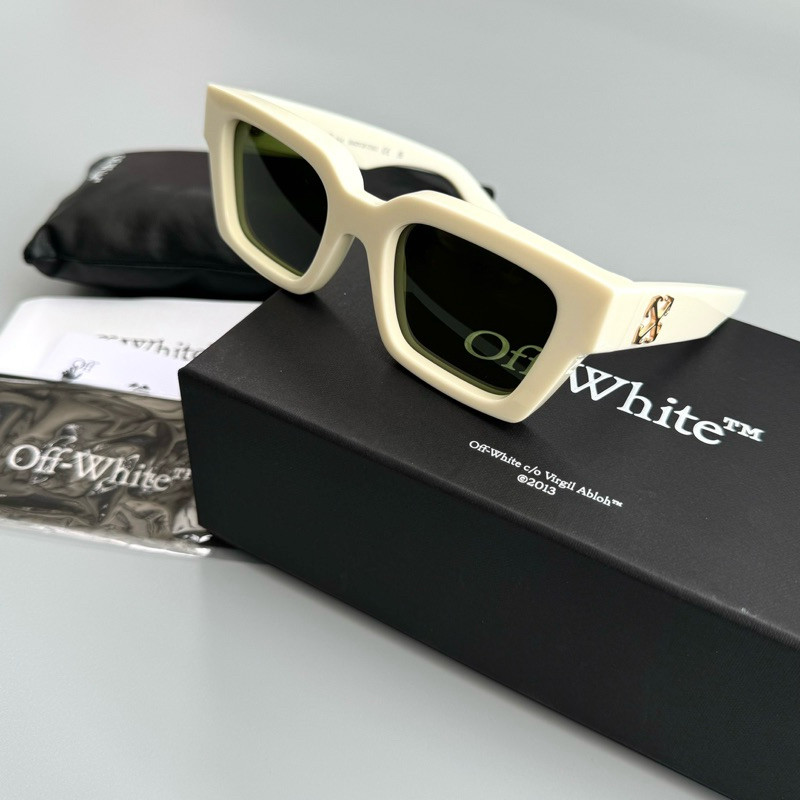 ของแท้ 100% New Off white virgil square sunglasses