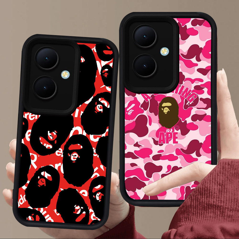 E101 ape สําหรับซิลิโคนสีดํา OPPO Reno 13F 11F 8T 11 10 Pro 5G