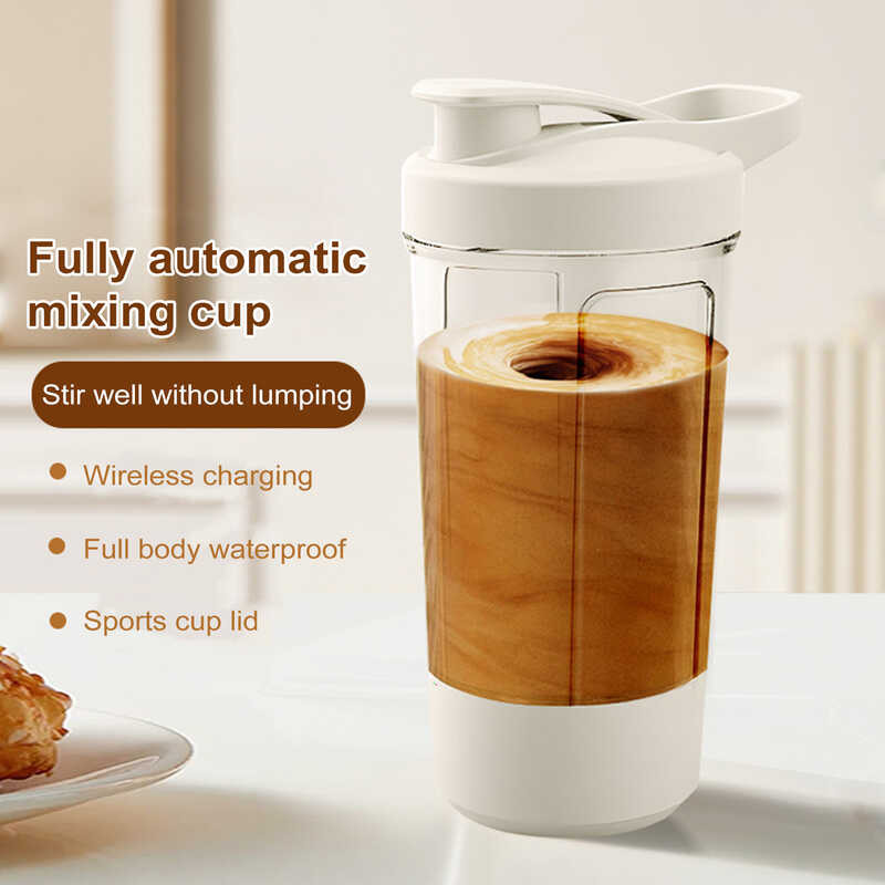 Nutritional Smoothie Mixer Protein Powder Blender Usb Rechargeable Electric Protein Shaker Bottle F
