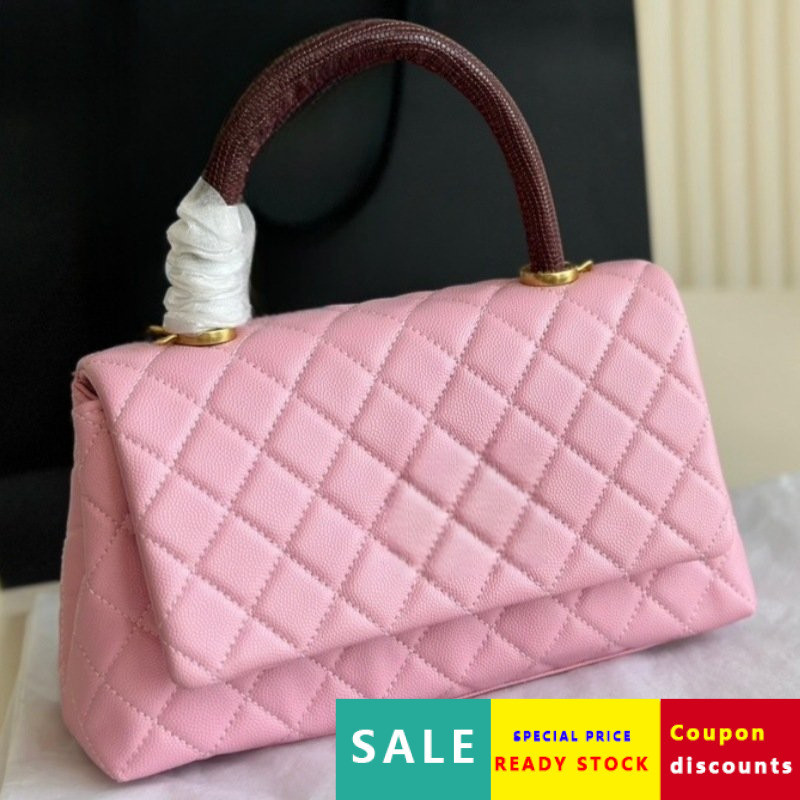 สินค้าสําเนาแบรนด์#g半圓手柄菱格手提包包2024新款複古單肩包斜挎包女包Z206託特包側背包手提包肩背包精品手提包旅行包精品託