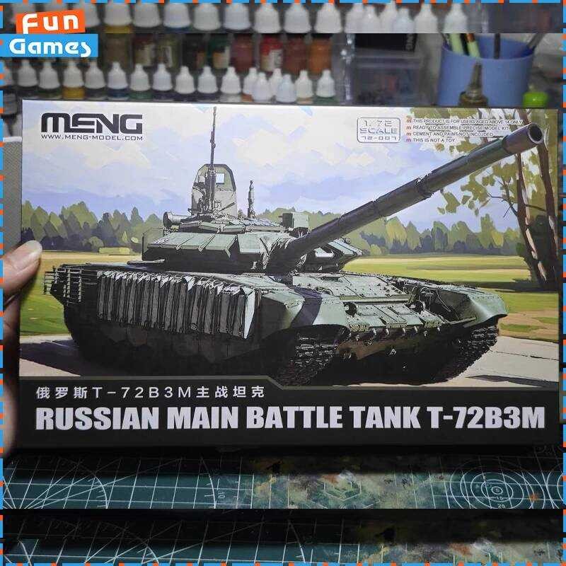 MENG 1/72 รัสเซีย T-72B3m รถถังประกอบรูป 72-007 ชุดประกอบ Unสะสมที่กําหนดเองพลาสติกของเล่นของขวัญ
