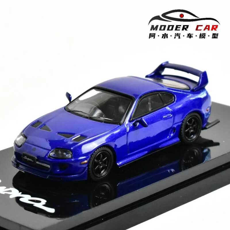 งานอดิเรกญี่ปุ่น HJ 1:64 SUPRA A80 Jza80 รถโมเดล Diecast