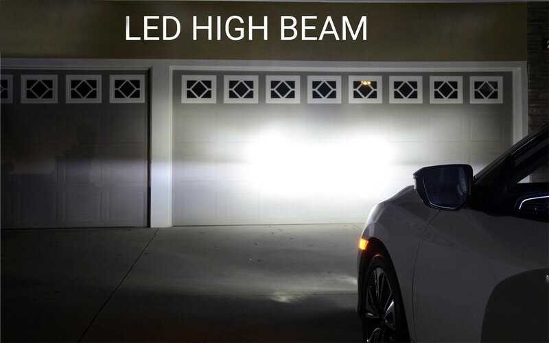 2ชิ้นสว่าง6000k ไฟ LED สีขาวไฟหน้าหลอดไฟสำหรับ Toyota Camry 2007-