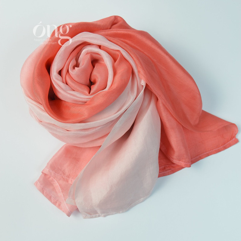 ผ ้ าพันคอสีฤดูร ้ อน I ผ ้ าไหมผ ้ าไหม ombre K78 ผ ้ าไหมเงา