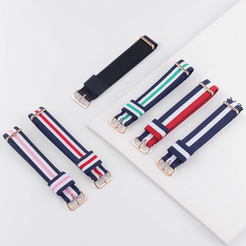 12mm 14mm 16mm 18mm nato strap 20mm สายนาฬิกา 22mm watch band สายนาฬิกากันน้ํา ใช้กับ DW daniel wellington