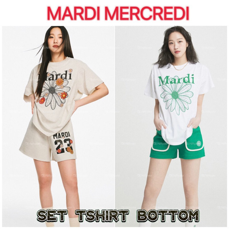 ♞,♘,♙พร้อมส่ง / พรีออเดอร์Set 2 ชิ้น MARDI  TSHIRT/BOTTOM เซทเสื้อกางเกง