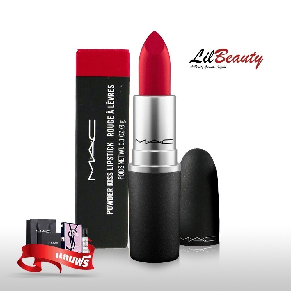 ฟิกเกอร์ MAC Retro Matte Lipstick สีRuby Woo 707 ลิปmac แถมกล่อง ถุงแบรนด์ ตัวอย่างน้ำหอม2ml