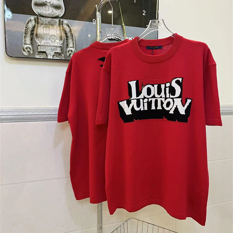 เสื้อยืดแขนสั้นลําลอง ผ้าถัก พิมพ์ลายตัวอักษร Street Fashion 7L0U5V8 สําหรับผู้ชาย และผู้หญิง