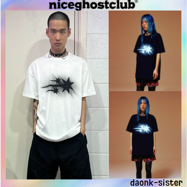 [ Niceghostclub ] (unisex) MOVING SYMBOL TEE -2 สี เกาหลี ของแท้ 100%