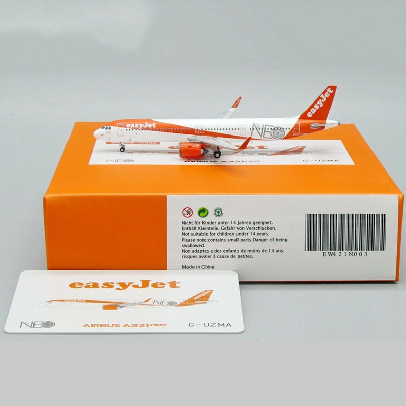 1: 400 Scale British Yijie Airlines A321Neo โลหะผสมจําลองเครื่องบินของขวัญตกแต่งของที่ระลึกคอลเลกชัน