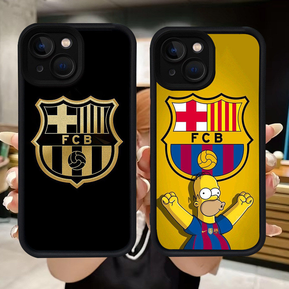 Q102 FC-Bacelona soft Casing สําหรับ iPhone 14 7 13 6s 6 8 Pro Max Plus