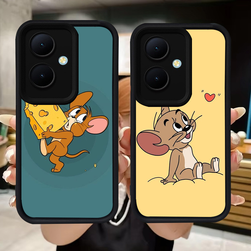 Q8 Mouse Soft Paint Casing สําหรับ OPPO Reno 11 8T 13F 11F 10 Pro 5G