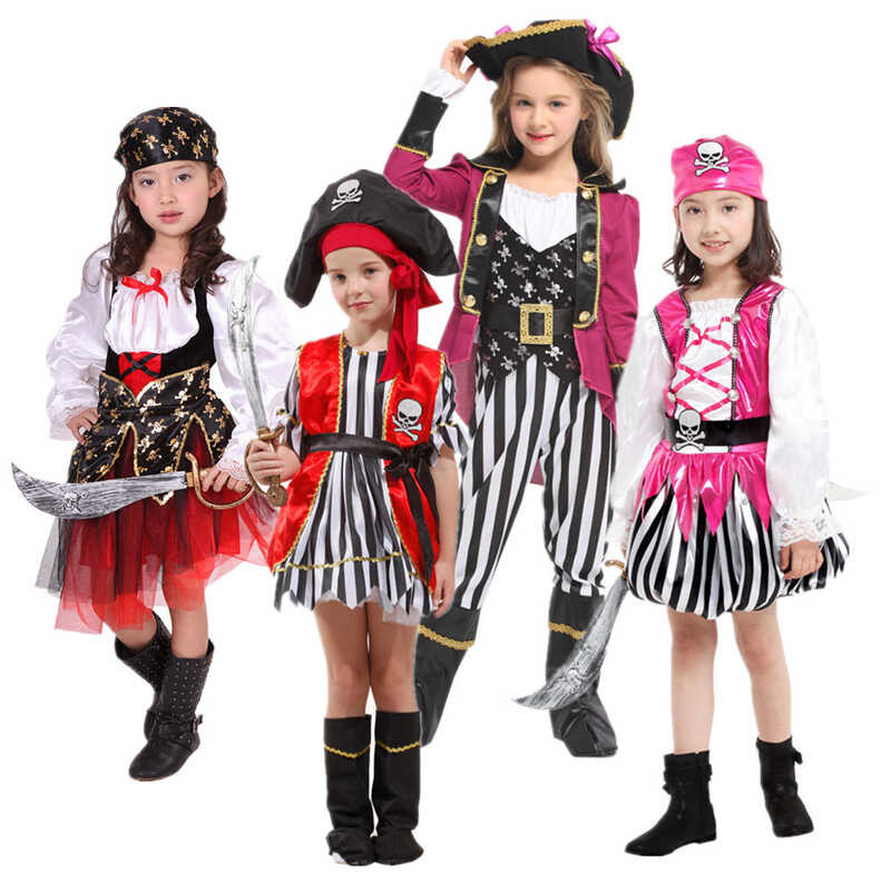 ชุดโจรสลัดหญิงพร้อมหมวกสําหรับปาร์ตี้ฮาโลวีน Carnival Pirates Of The Caribbean เครื่องแต่งกายสําหรั