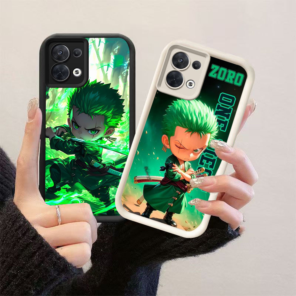 YZ-66One Piece Zoro Cool Casing สําหรับ OPPO Reno 8 8Z 7Z 7 F21S F21 Pro Lite 5G