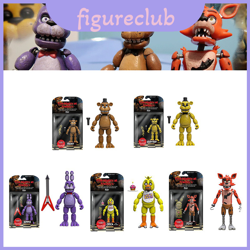 Fnaf Collectible Funko Five Nights At Freddys Articulated Action Freddy Golden Figure