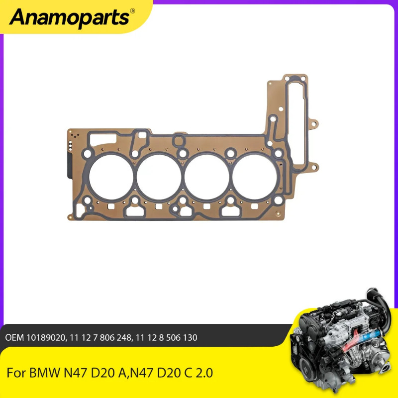 ชิ้นส่วนเครื่องยนต์ปะเก็นฝาสูบ Fit 2.0 L N47 สําหรับ BMW 1 3 5 Series X1 D3 X3 E81 E91 E92 120D 320D
