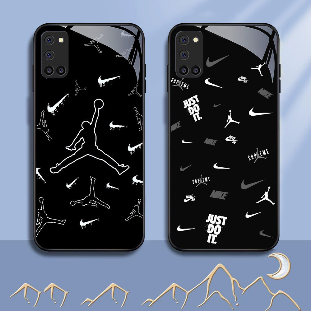NC-64 Nike Kaca Glass Case สําหรับ OPPO A92 A72 A94 A52 F19 Reno 5 5F Lite Pro