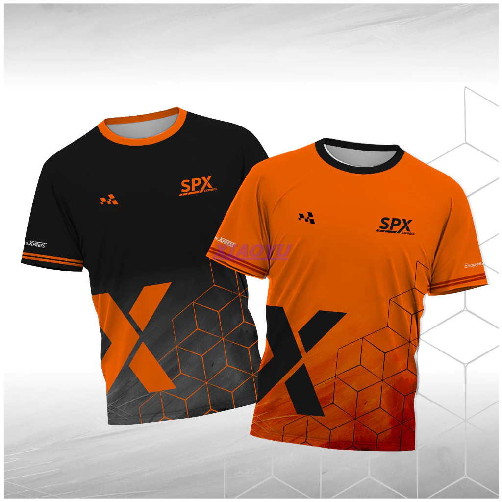 เสื้อแข่งพรีเมียมสำหรับคนขับรถขนส่ง พิมพ์ลายเต็มรูปแบบ แพ็คเกจ SHOPEE