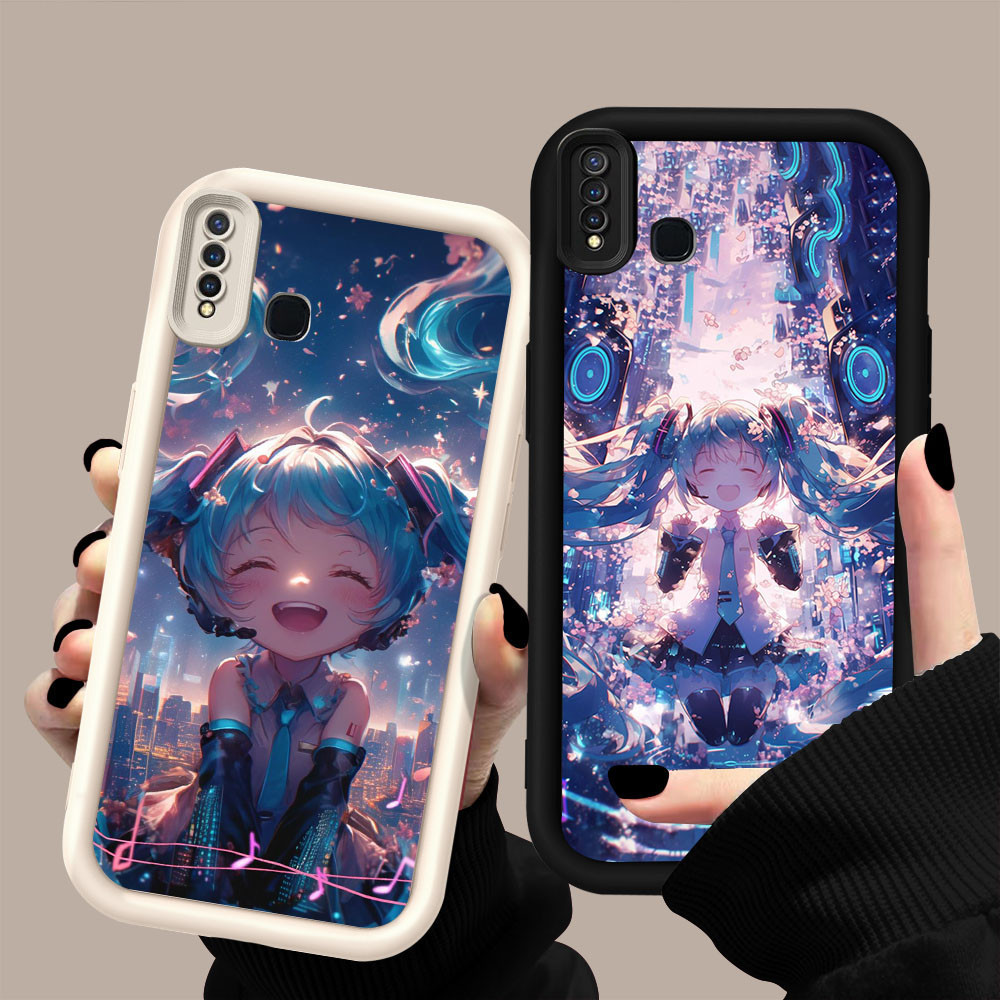 YZ-101 รุ่น Q ของ Hatsune Miku สวยมากสําหรับ VIVO Y17 Y15 V15 Y19 Z1 Y12 Y30 Y50 Pro