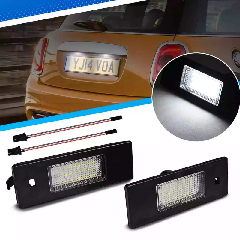 2pcs Canbus LED จํานวนใบอนุญาตแผ่นไฟหลอดไฟสําหรับ BMW 1 Series E81 E87 E63 E64 M6 E85 E86 Z4 F12 F13