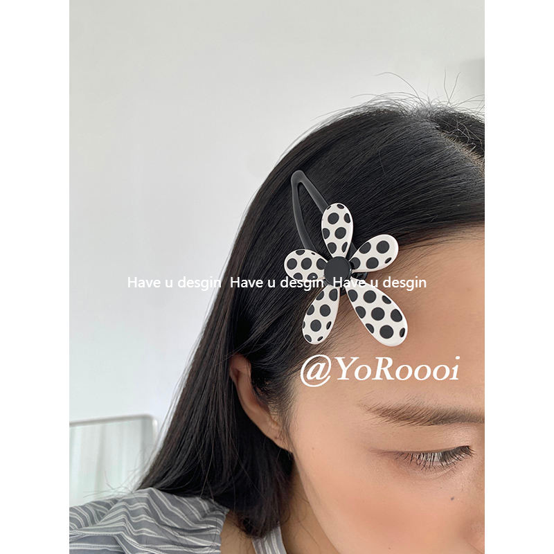 Headdress ลายจุด.Dot สไตล์เกาหลีหวาน กิ๊บติดผมและคลิปหน้าม่านสำหรับผม