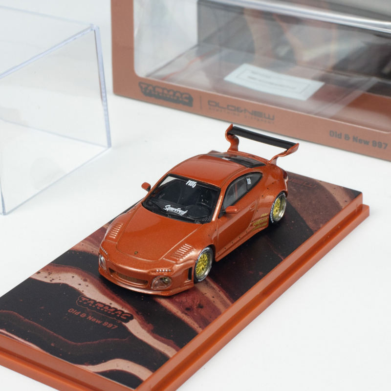 T TW Porsche 997 โลหะสีแดง T64R-TL053-REM 1: 64 จําลองรถรุ่นเครื่องประดับ
