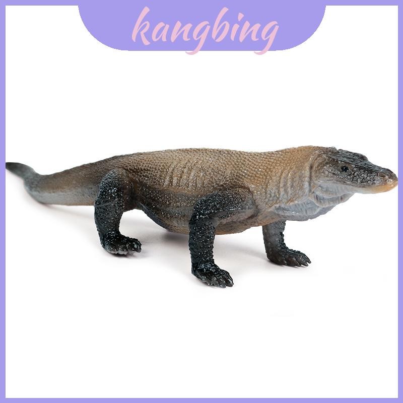 ของเล่นโมเดลไดโนเสาร์ Kids Plastic Komodo Dragon Figure สําหรับสะสมและแสดงการศึกษา