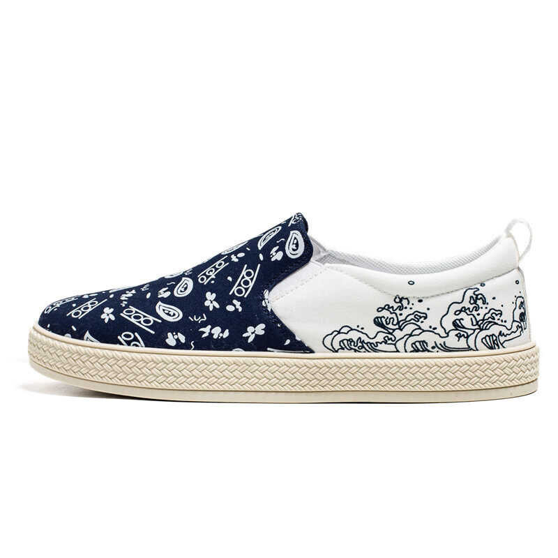 Men's MC Fashion Casual Canvas Deck On Sneakers Korean Style Comfort Loafer Outdoor Fashion Low To