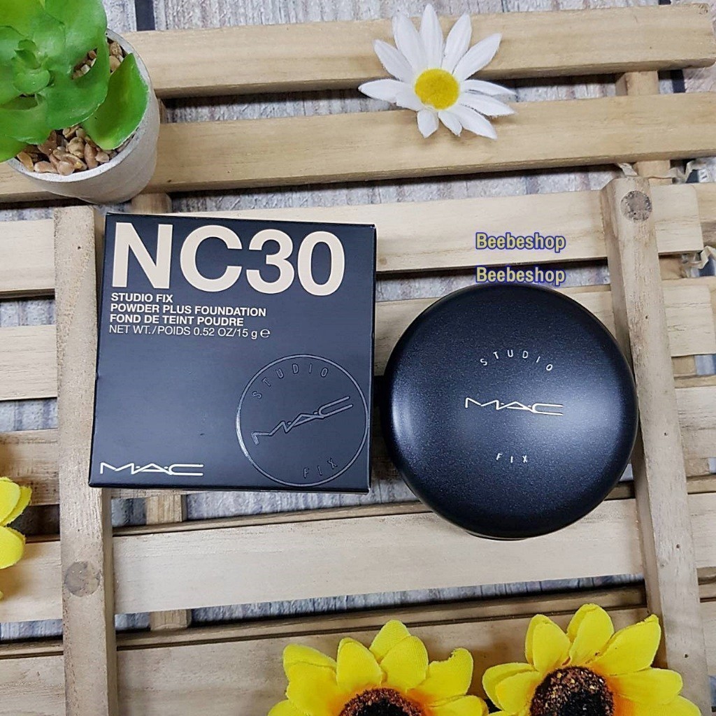แป้งผสมรองพื้น MAC Studio Fix Powder Plus Foundation 15g เลือกได้เลยจ้า NC20 NC25 NC30 NC35