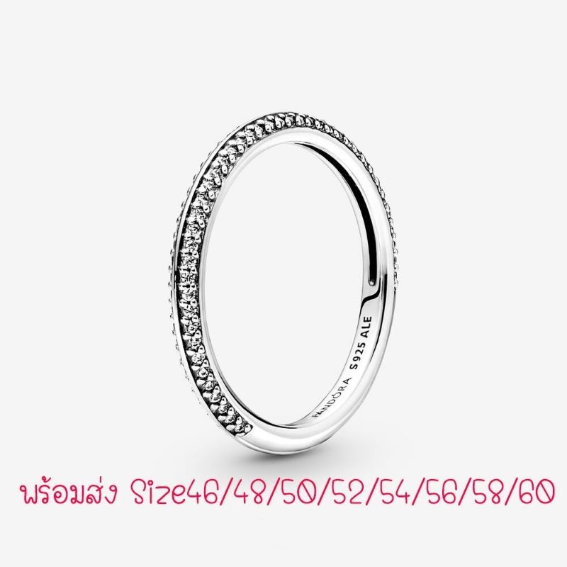♞,♘,♙(ของแท้100%)Pandora silver Pandora ME Pavé Ring แหวนเพชร
