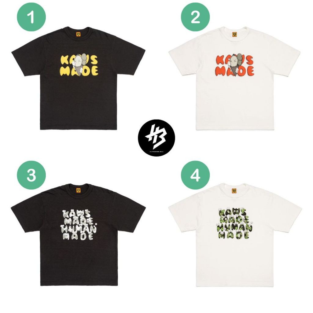 ♞,♘,♙[ของแท้] HUMAN MADE x KAWS MADE GRAPHIC T-SHIRT พร้อมส่ง mnj