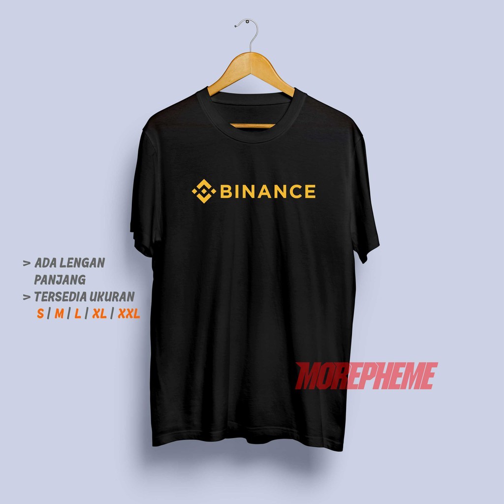 เสื้อยืด Binance Logo Tshirt Crypto Trading Trader Investor - Baju Morephee
