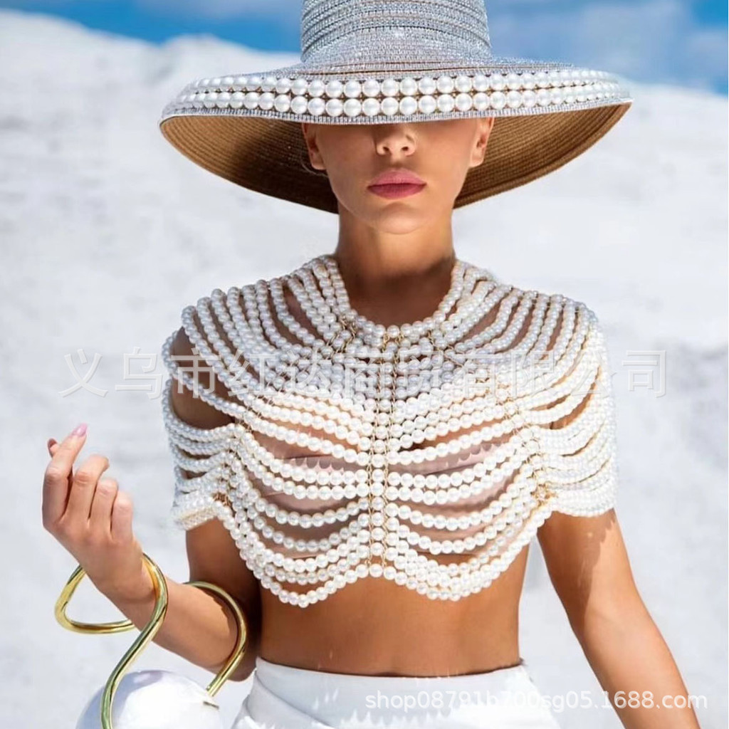 Stl-001 สร้อยคอโซ่โลหะ ประดับไข่มุก สไตล์ยุโรป อเมริกัน เครื่องประดับแฟชั่น สําหรับผู้หญิง