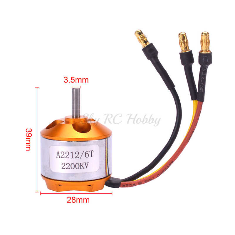 Δ A2212 2212 2200Kv XXD 6T 2-3S มอเตอร์ไร้แปรงถ่าน เครื่องบินควบ