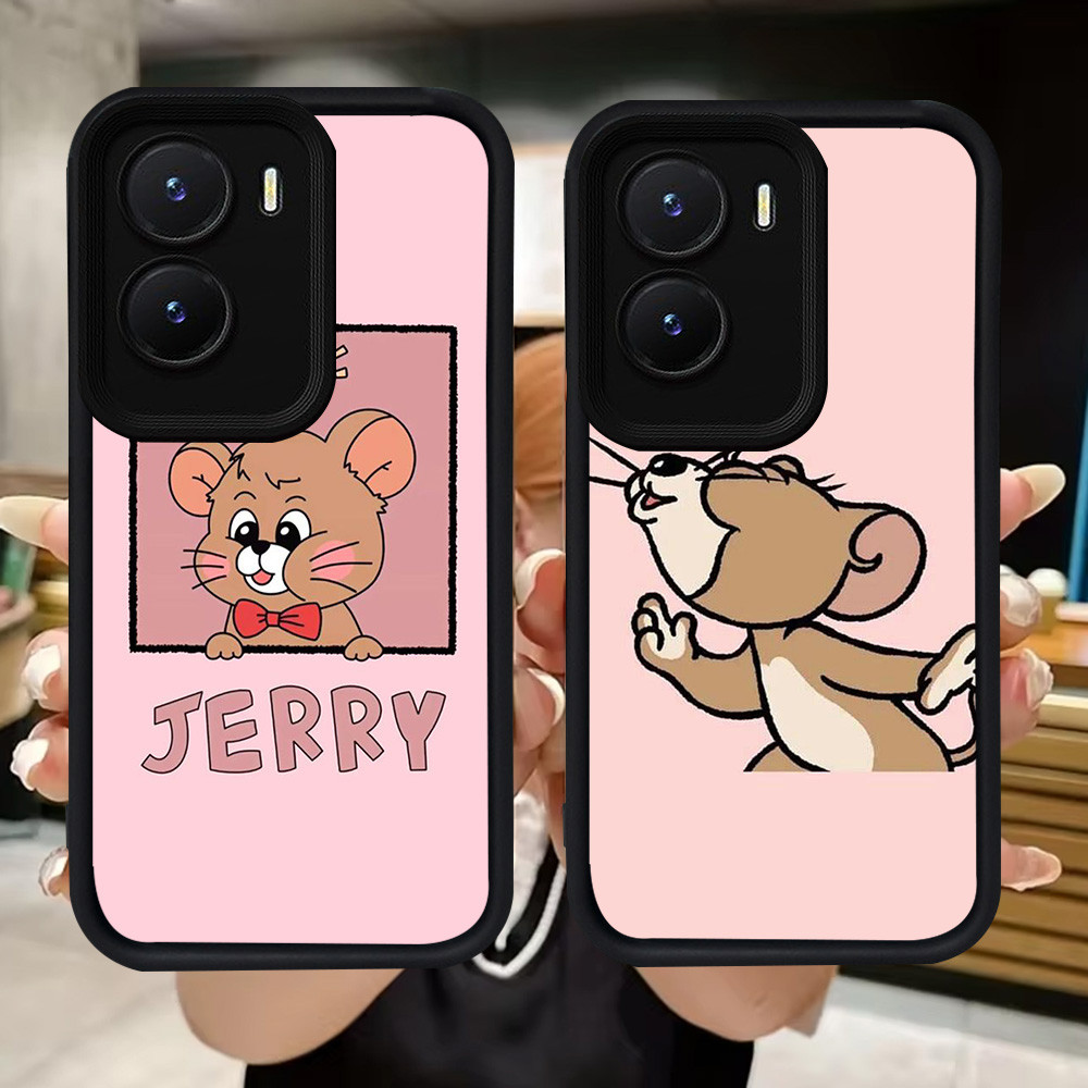 Q124 เมาส์แมวปลอกอ่อนสําหรับ VIVO Y35 IQOO Z9X Y01 Y01A Y55 Y75 Y56 Y15a Y16 Z9 Y15s Y22s Y22 13 Z10