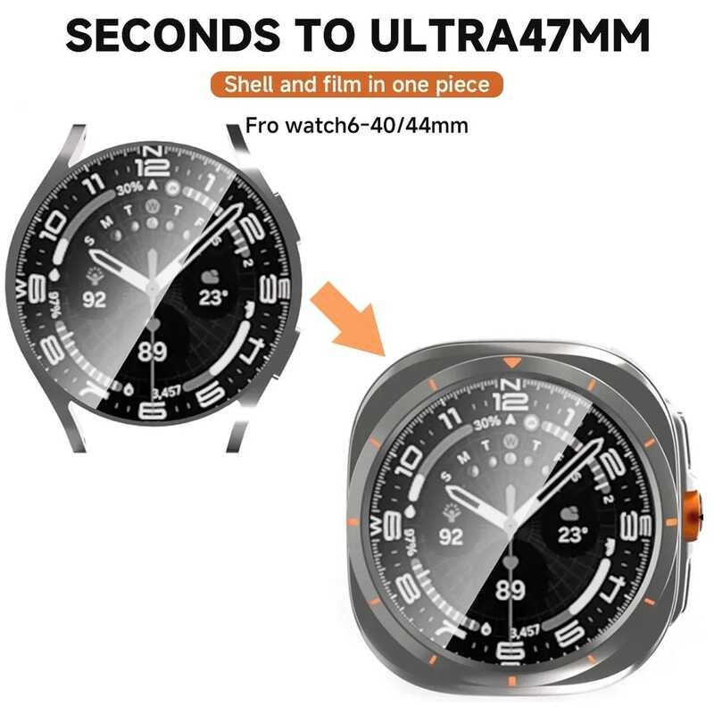 Change GEEHINK To Ultra Case+Band For Galaxy Watch 7 6 40Mm 44Mm Silicone Strap Upgrade To Galaxy W