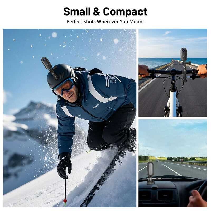4K กล้องแอคชั่น Mini WIFI 128GB Thumb POV เครื่องบันทึกวิดีโอพกพาพร้อมกล้องกันน้ำ IPX7 ติดหมวกสำหรับ thumbnail 6