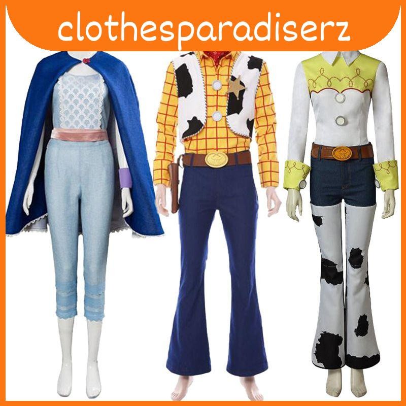 REJOICE คอสเพลย์ Woody Bo Peep Jessie เครื่องแต่งกายสำหรับการแสดงบนเวที